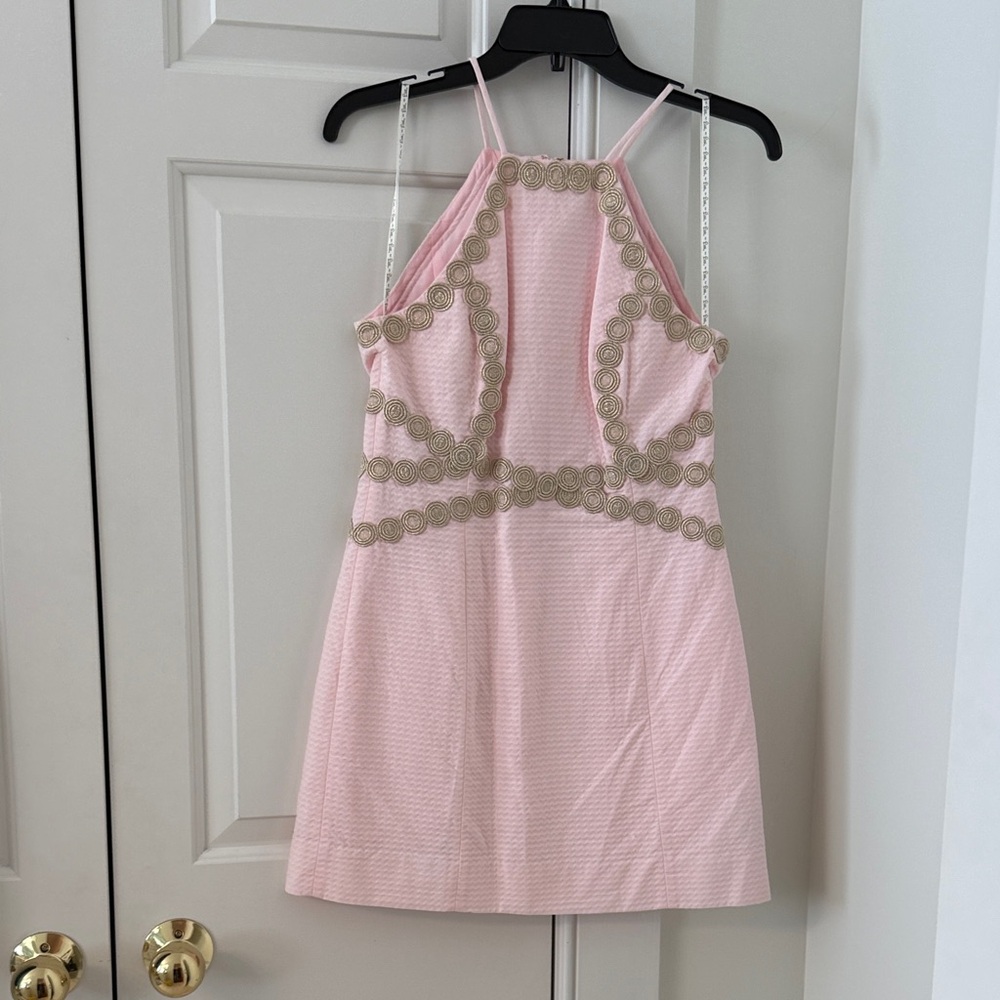 Pink and Gold Dress